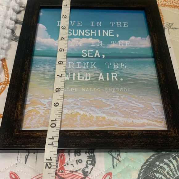 Framed Inspirational Ocean Print - Picture 7 of 9